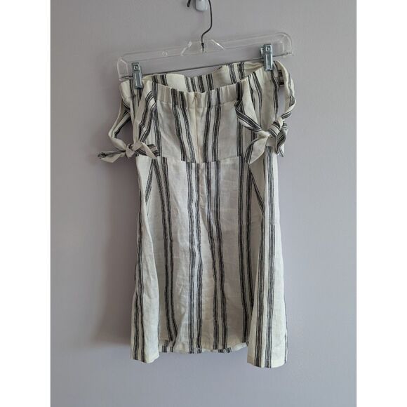 Reformation Arnaut Linen Off the Shoulder Mini Dress size 2 - Picture 3 of 6